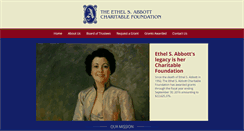 Desktop Screenshot of abbottfoundation.org